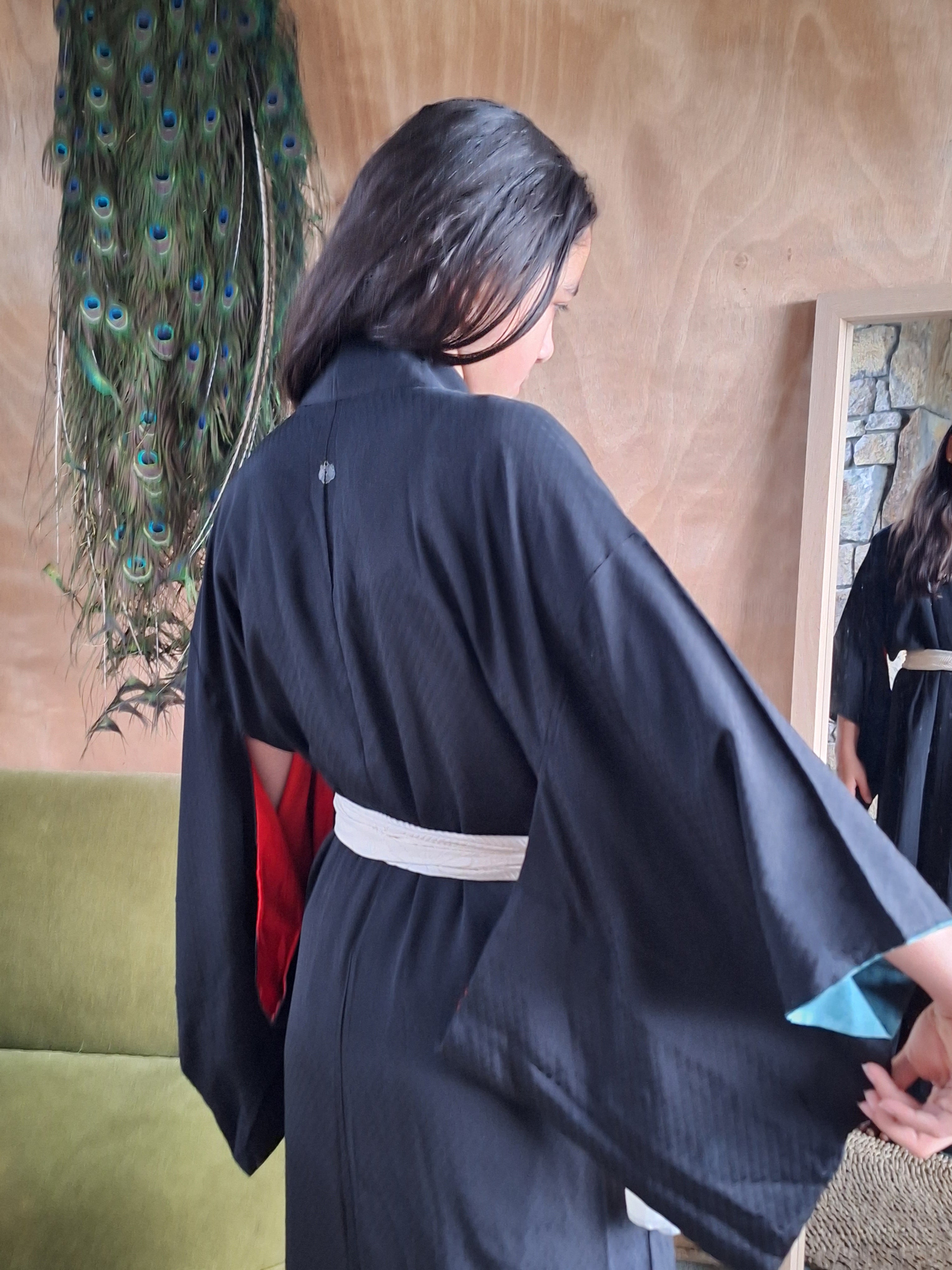 Kimono - black silk 1